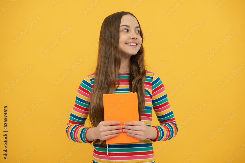 School child with book. Learning and education. School child with book. Learning and education.