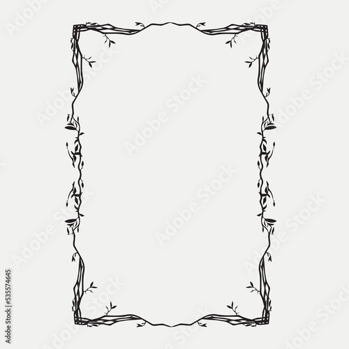 Frame, in the style of an ornament, Vector illustration eps 10, Art. photo