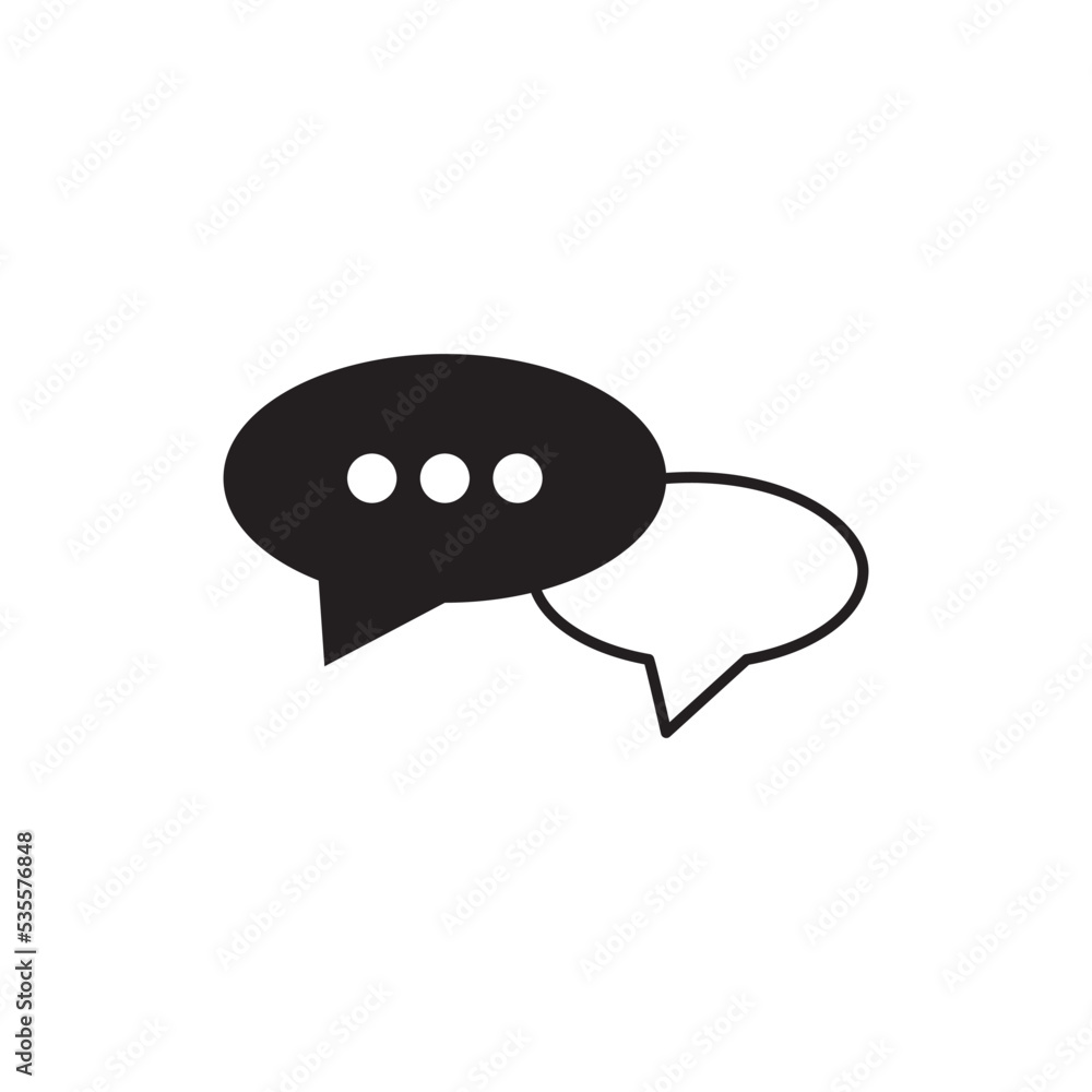 Chat Speech Bubble Icon Vector Illustration Design Chat Speech Bubble Icon Vector Illustration Design