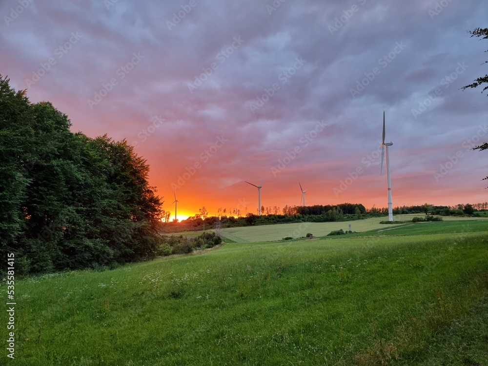 Westerwald Sonnenuntergang Westerwald Sonnenuntergang
