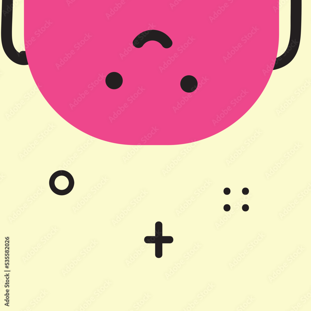 Vector illustration of geometric character shapes with face emotions, cute colorful shape for children education. Vector illustration of geometric character shapes with face emotions, cute colorful shape for children education.