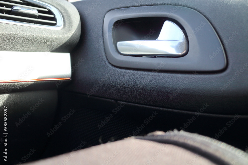 door handle inside a car door handle inside a car