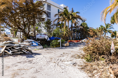 Hurricane Ian Gulf Shore Drive Naples Florida Aftermath