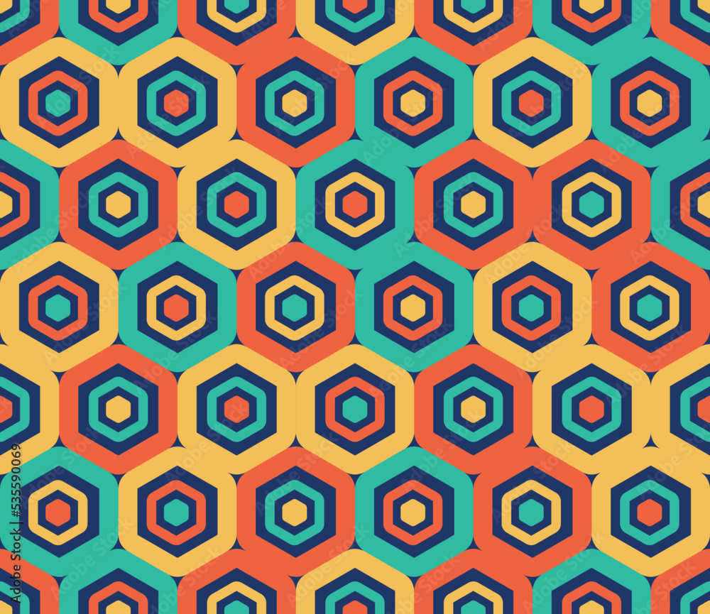 Geometric colorful abstract seamless pattern 