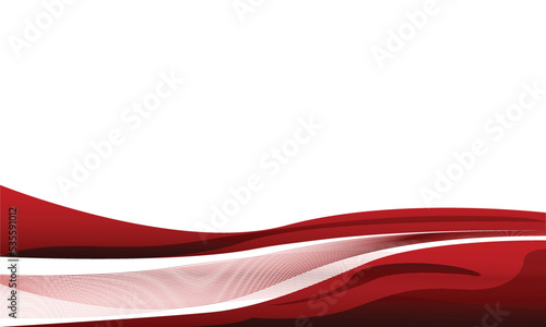 Modern abstract red wave design background