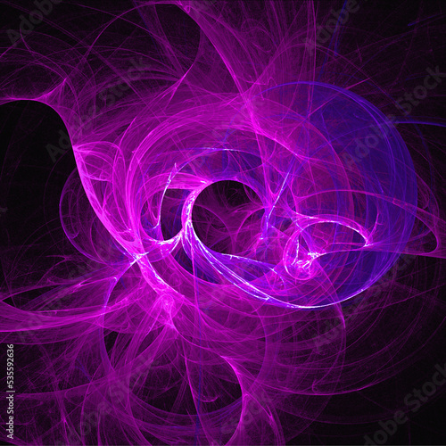 fantasy space illustration of a purple planet in deep space, wallpaper, design
