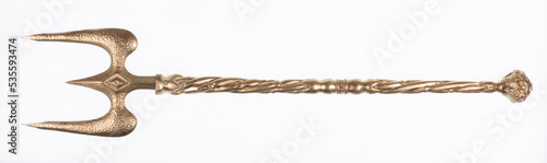 Fotografie poseidon trident isolated on white background