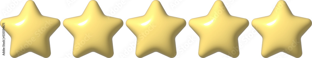 3D Review Star icon. 3D element rating for social media PNG 3D Review Star icon. 3D element rating for social media PNG