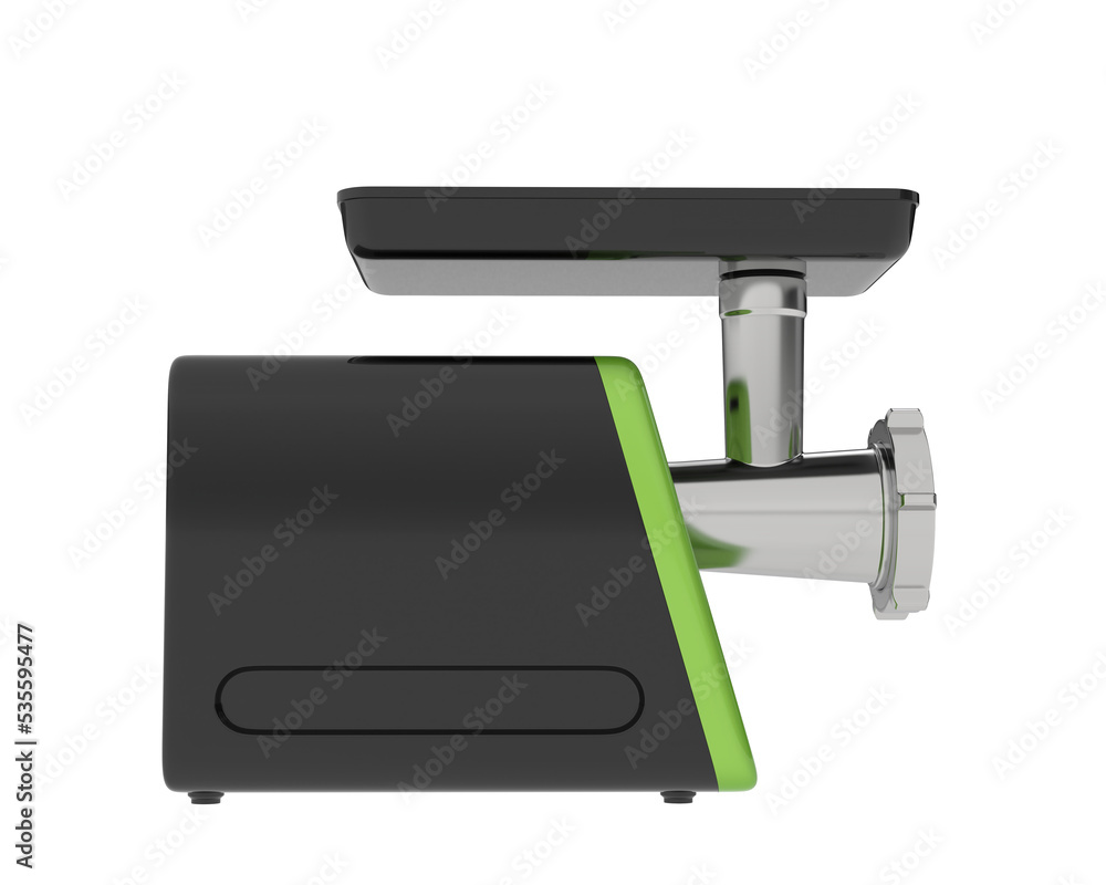 Meat grinder on transparent background. 3d rendering - illustration Meat grinder on transparent background. 3d rendering - illustration