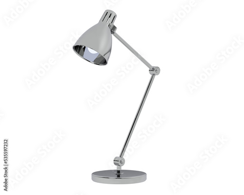 Obraz na plátně Modern desk lamp on transparent background