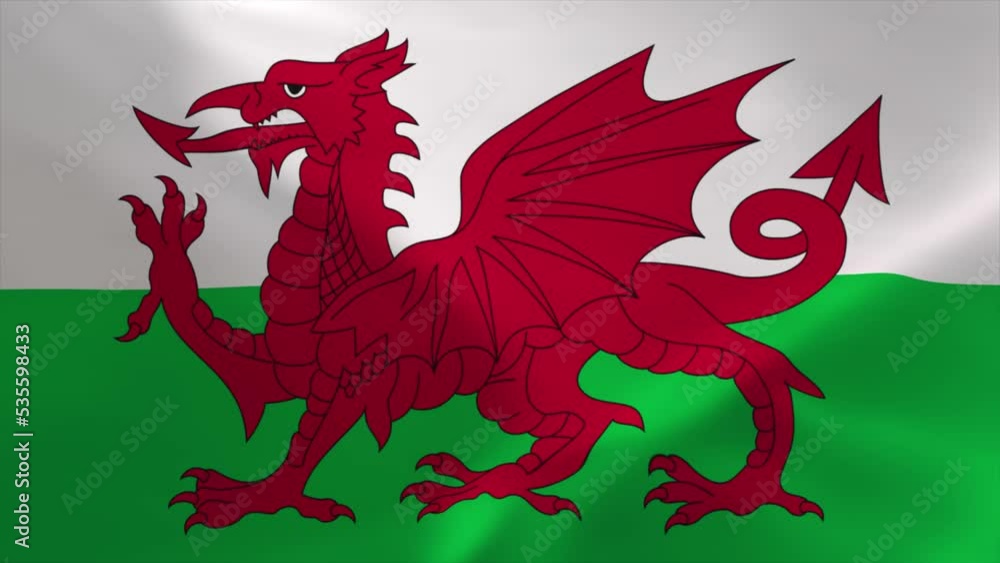 Wales Flag Waving Flag Animation 4K Moving Wallpaper Background Wales Flag Waving Flag Animation 4K Moving Wallpaper Background