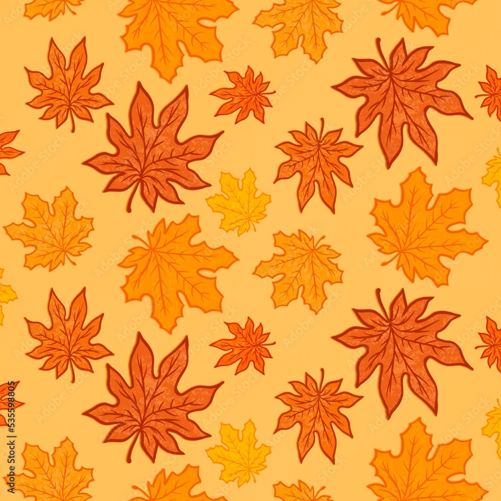 Autumn Leaves Illustration Background Autumn Leaves Illustration Background