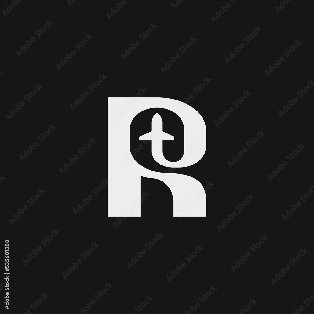 Alphabet letters, initials, monogram, minimalist modern logo R, T, RT, TR. Travel, plane, tourist logo, icon, typography vector Alphabet letters, initials, monogram, minimalist modern logo R, T, RT, TR. Travel, plane, tourist logo, icon, typography vector