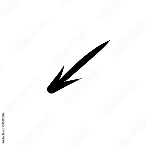 doodle arrow vector