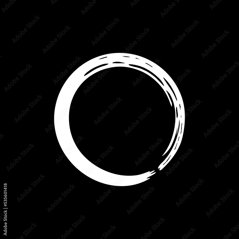 Zen Circle Icon Symbol. Zen Illustration for Logo, Art Frame, Art Illustration, Website or Graphic Design Element. Vector Illustration Zen Circle Icon Symbol. Zen Illustration for Logo, Art Frame, Art Illustration, Website or Graphic Design Element. Vector Illustration