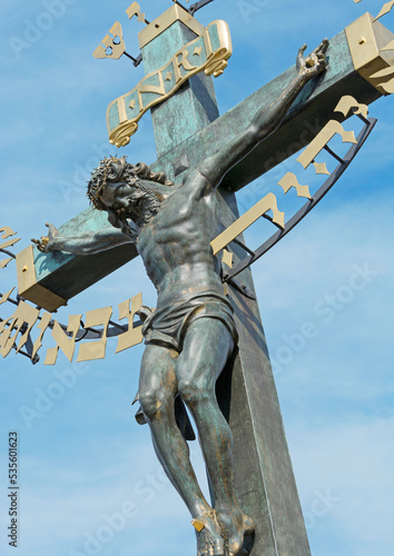 Jesus am Kreuz, Hochformat photo
