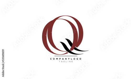 Alphabet letters Initials Monogram logo QQ, QQ INITIAL, QQ letter