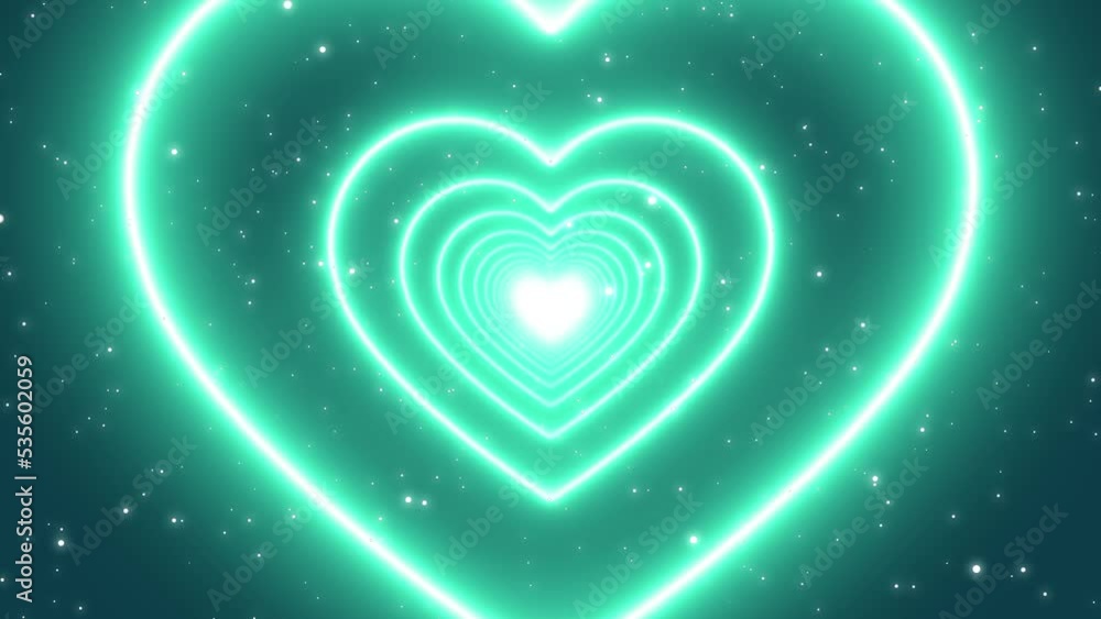 Mint Blue Neon Lights Love Heart Tunnel Abstract Glow Particles 4K Moving Wallpaper Background Mint Blue Neon Lights Love Heart Tunnel Abstract Glow Particles 4K Moving Wallpaper Background