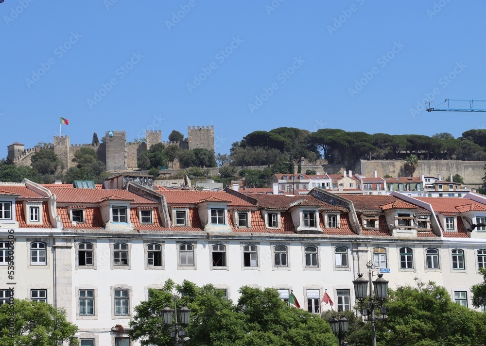 view of the castle in Lisbon 