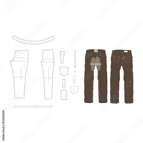 pant pattern, men's pant design, women's pants, trouser pattern