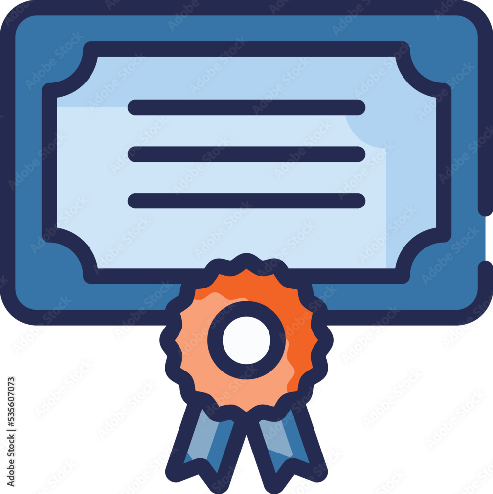 Certificate vector icon Certificate vector icon