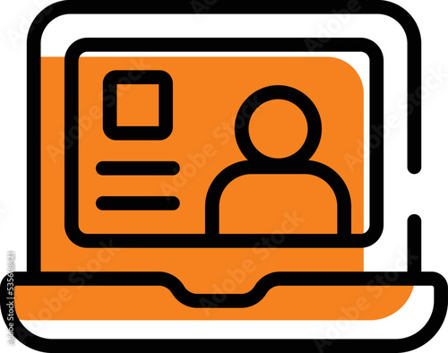 Online Meeting vector icon