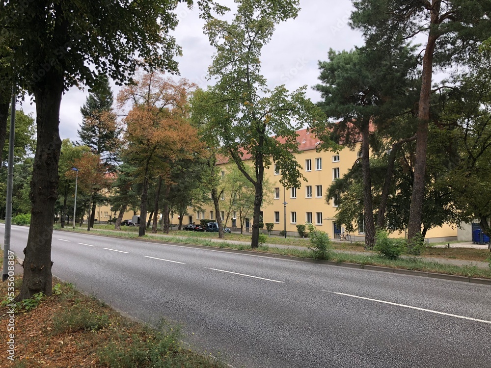 road in Wunsdorf village Germany