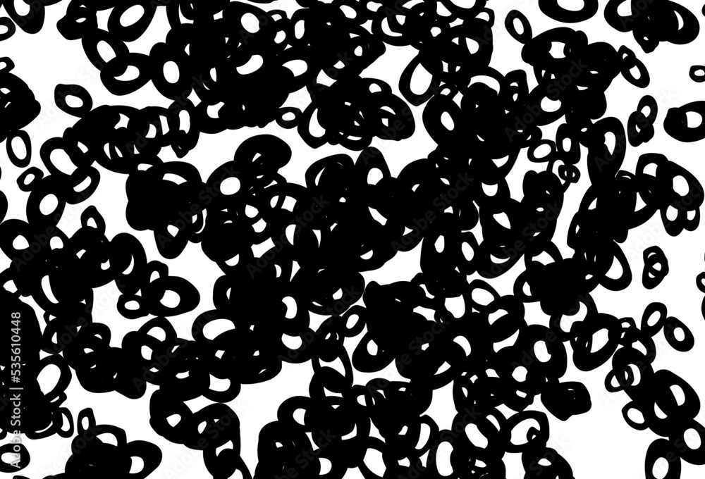 Fototapeta premium Black and white vector pattern with spheres.
