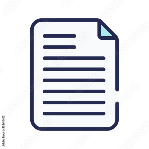 document vector icon