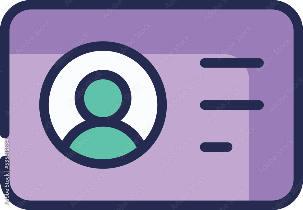Id card vector icon Id card vector icon