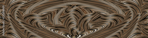 Abstract graphic hair in waves
