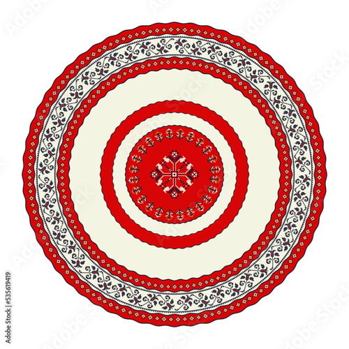 Romanian round design element 7