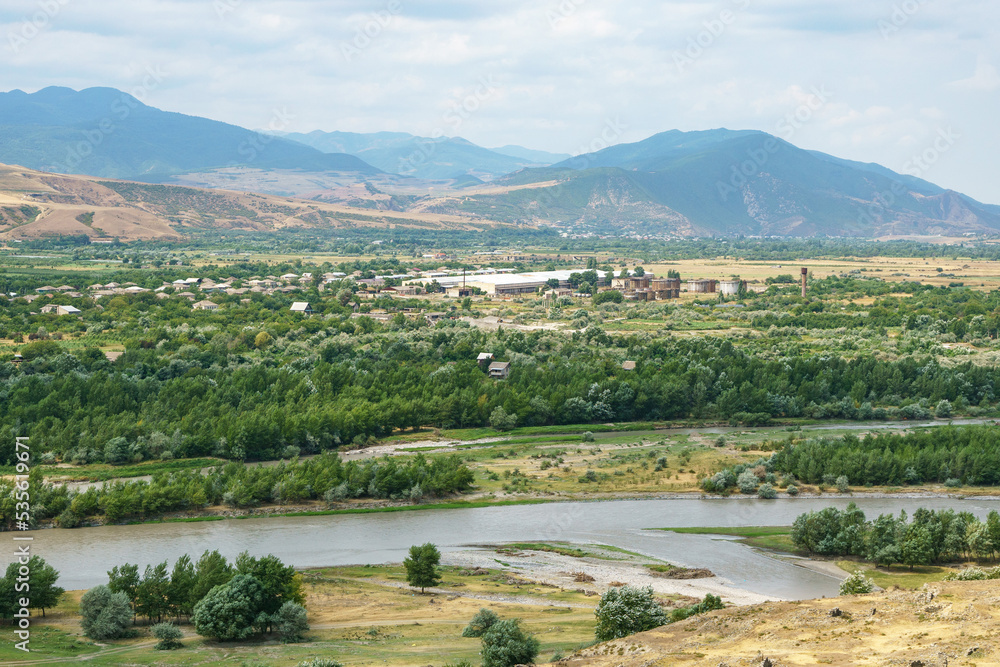Naklejka premium View from the ancient city of Uplistsikhe, Georgia