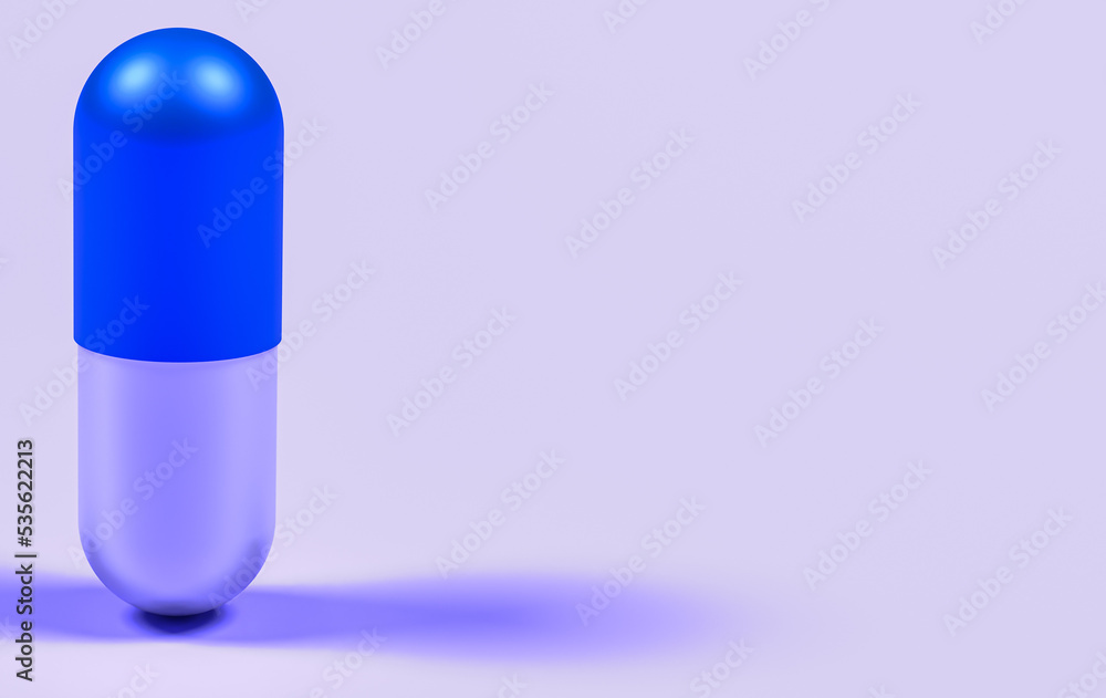 Medicine concepts. Illustration of capsule pill with blank backgroound Medicine concepts. Illustration of capsule pill with blank backgroound
