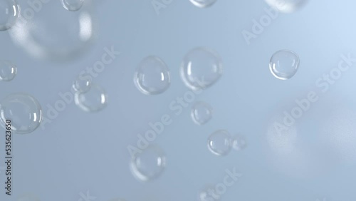 Wallpaper Mural serum molecule for skincare 3D rendered Torontodigital.ca