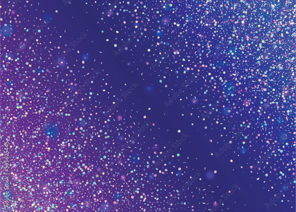 Iridescent Texture. Surreal Art. Light Glitter. Party Banner. Hologram Background. Modern Foil. Retro Multicolor Template. Purple Shiny Glare. Pink Iridescent Texture