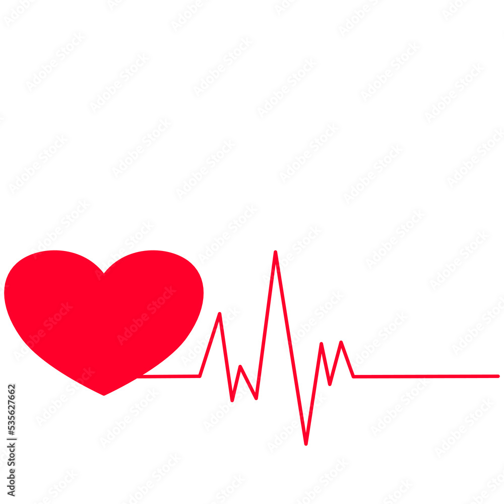 cardiogram heartbeat pulse medical health heart line vector
