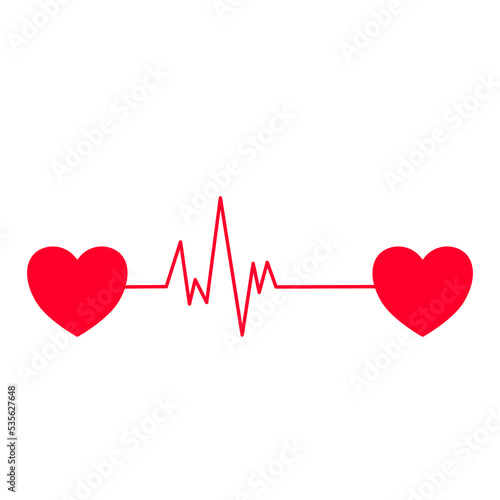cardiogram heartbeat pulse medical health heart line vector