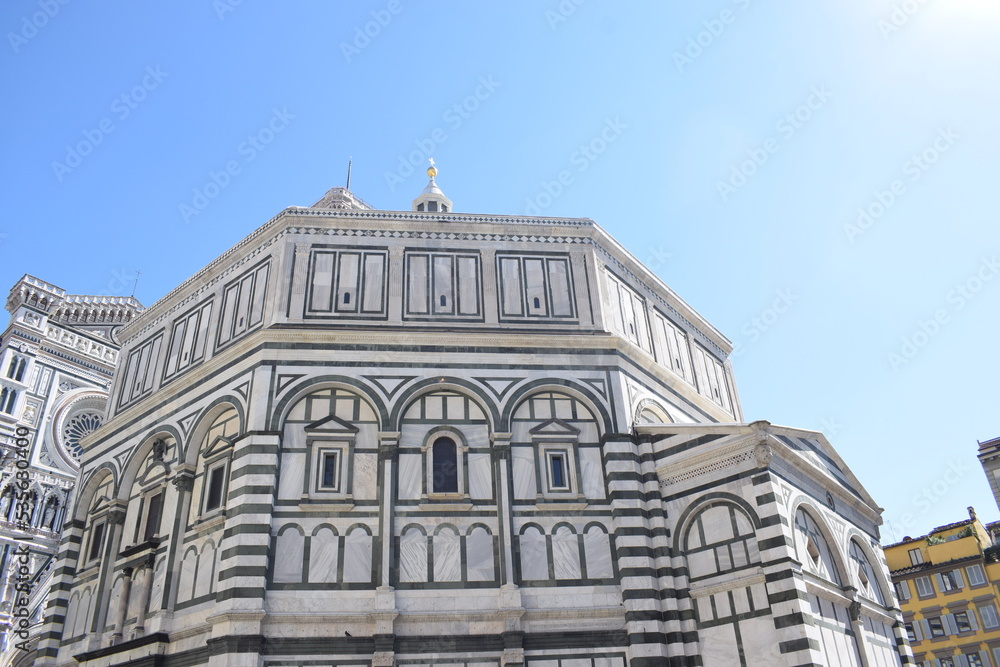 Photo of the Baptistery of Saint John (Italian: Battistero di San Giovanni), a religious building in Florence, Italy