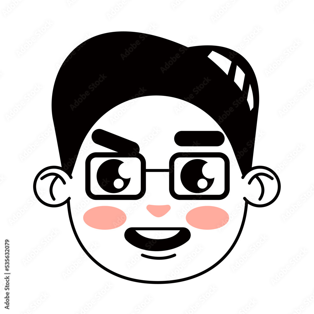 man wearing eyeglasses face man wearing eyeglasses face