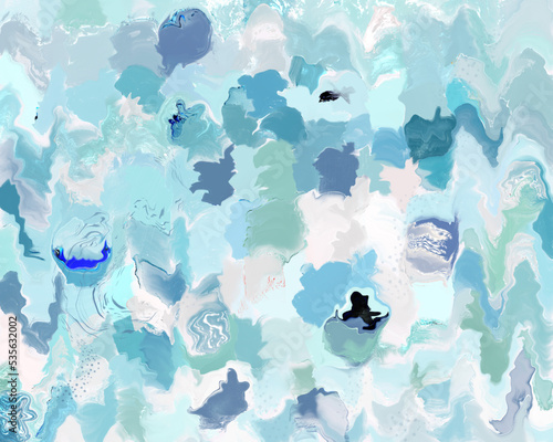 Ocean colors marble texture artistic liquid banner design background