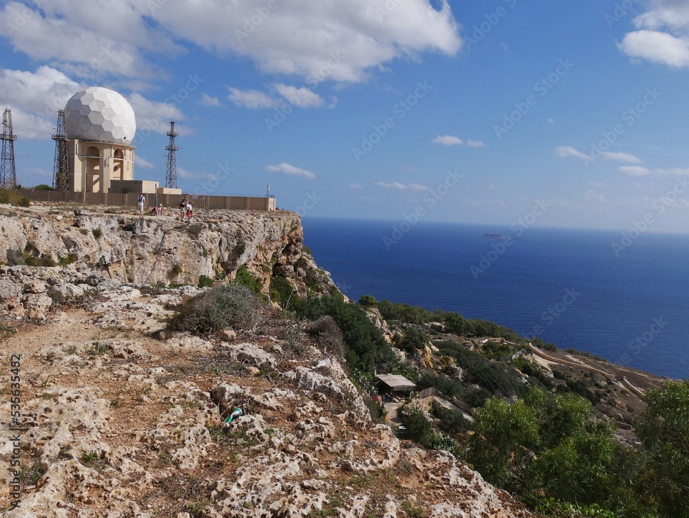 Radarstation an den Dingli-Cliffs auf Malta