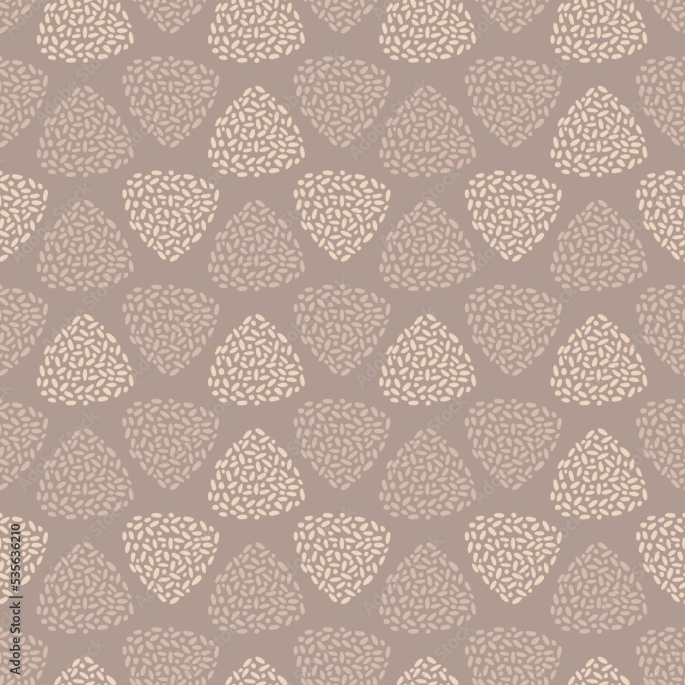 Brown dotted triangles. Abstract texture. Horizontal and vertical seamless pattern. Hand drawn elements background for wallpaper, wrapping, fabric or cards. Brown dotted triangles. Abstract texture. Horizontal and vertical seamless pattern. Hand drawn elements background for wallpaper, wrapping, fabric or cards.