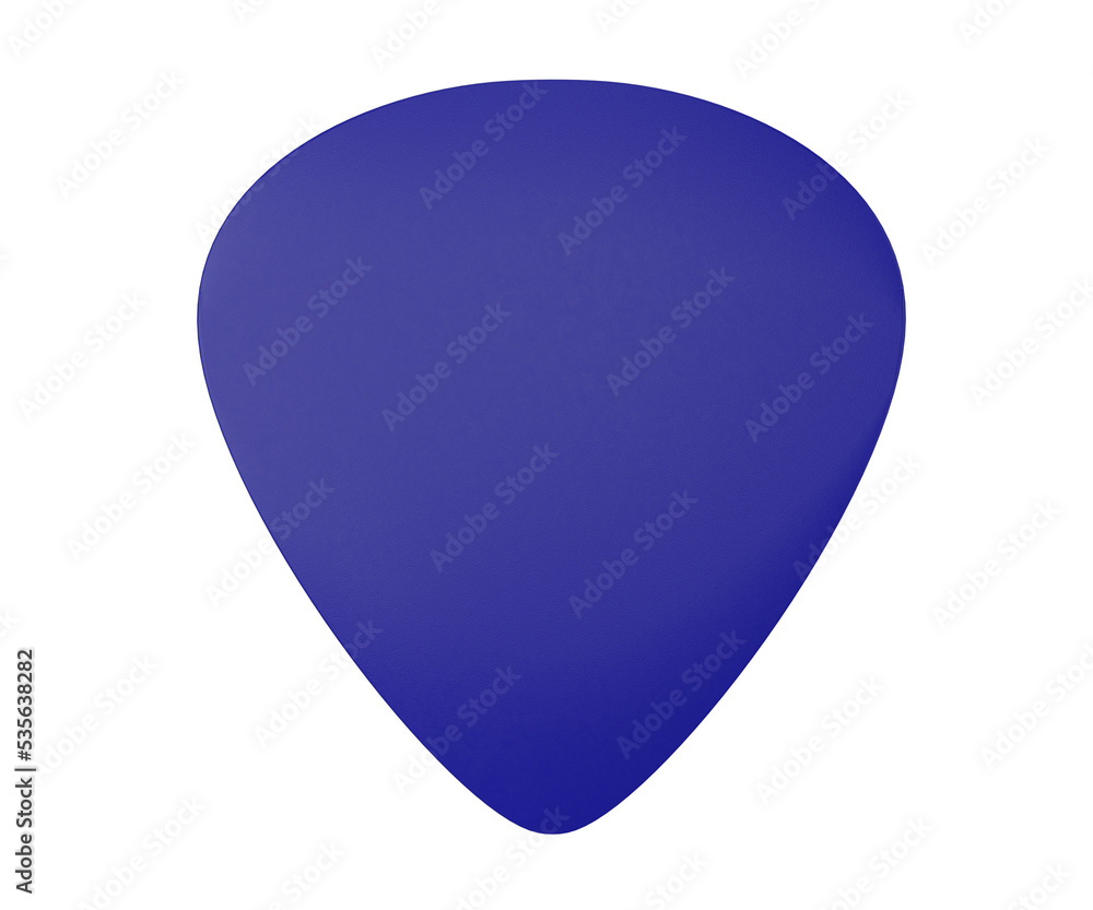 Guitar nib 3d render, music icon.
Guitar nib 3d render, music icon.