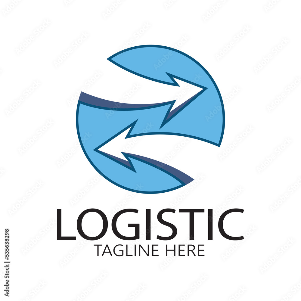 logistics logo icon illustration vector design distribution symbol delivery of goods economy finance logistics logo icon illustration vector design distribution symbol delivery of goods economy finance