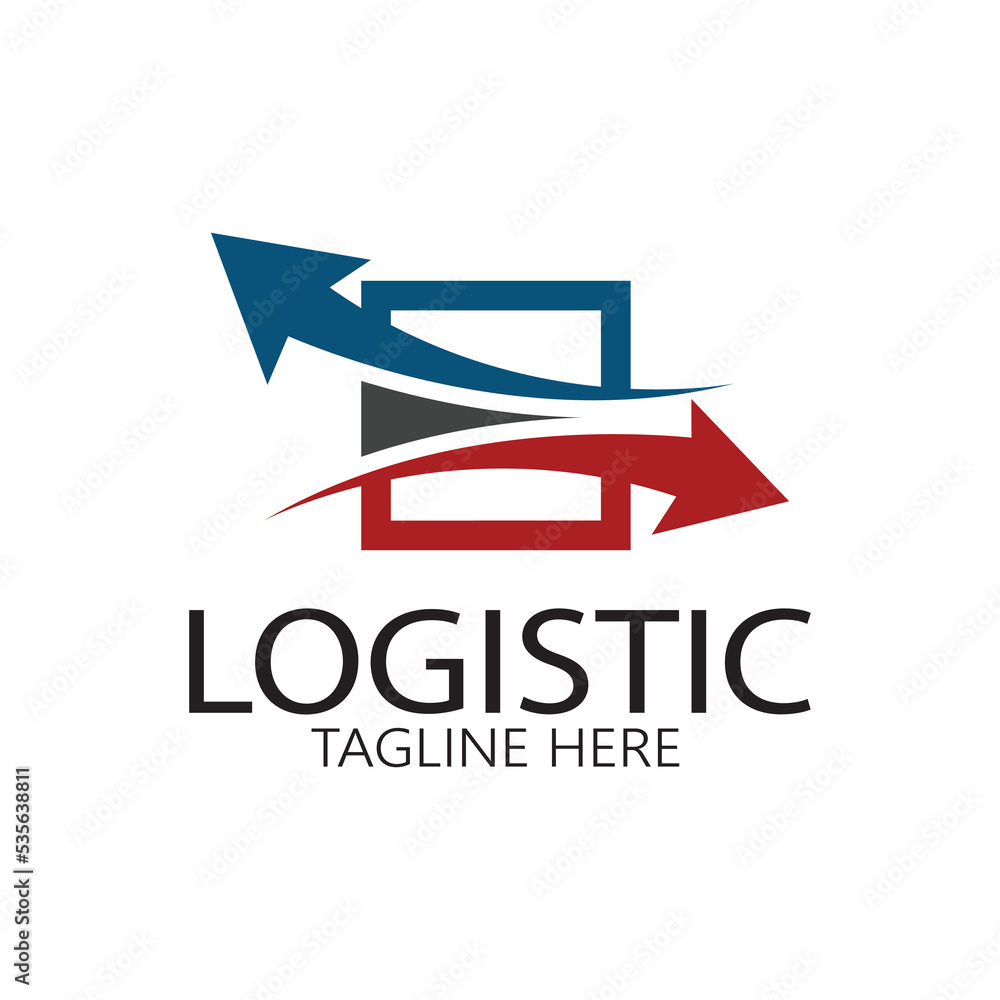 logistics logo icon illustration vector design distribution symbol delivery of goods economy finance logistics logo icon illustration vector design distribution symbol delivery of goods economy finance