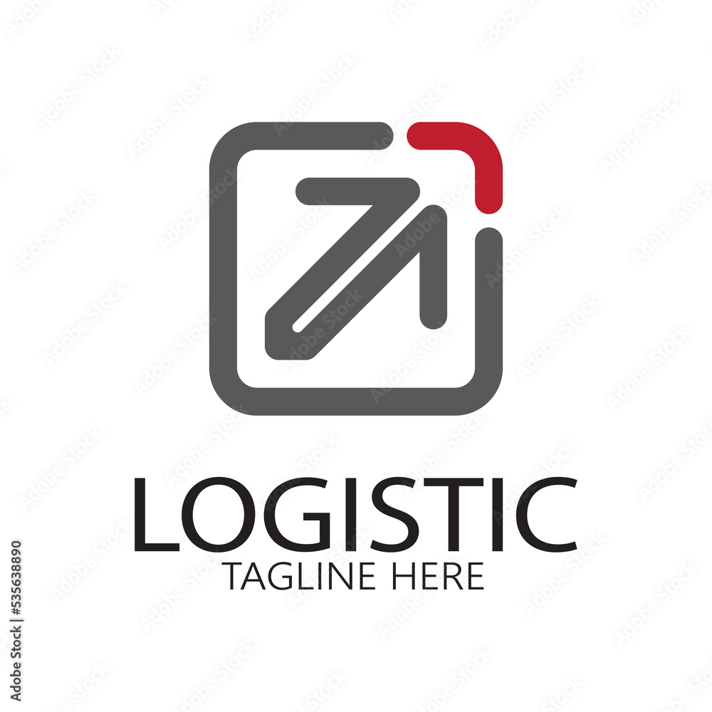 logistics logo icon illustration vector design  distribution symbol  delivery of goods  economy  finance