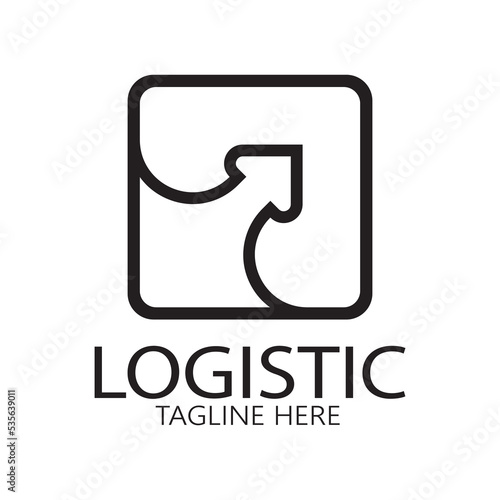 Wallpaper Mural logistics logo icon illustration vector design  distribution symbol  delivery of goods  economy  finance Torontodigital.ca