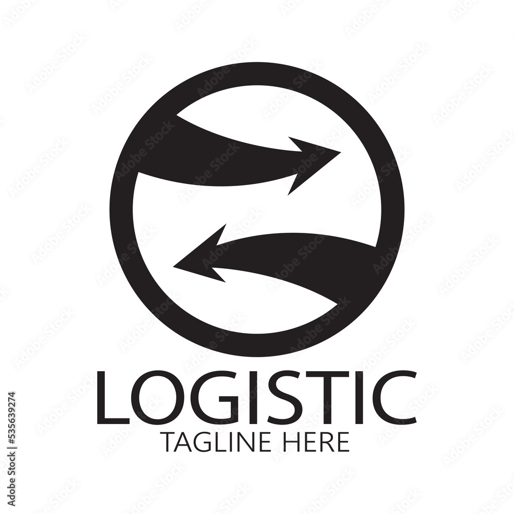 logistics logo icon illustration vector design distribution symbol delivery of goods economy finance logistics logo icon illustration vector design distribution symbol delivery of goods economy finance