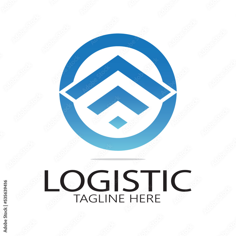 logistics logo icon illustration vector design distribution symbol delivery of goods economy finance logistics logo icon illustration vector design distribution symbol delivery of goods economy finance